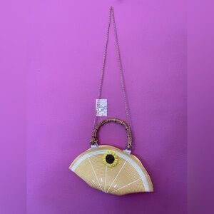 Handmade Yellow Lemon-Shaped Women's Bag